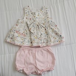 Winnie the pooh summer outfit for baby girl